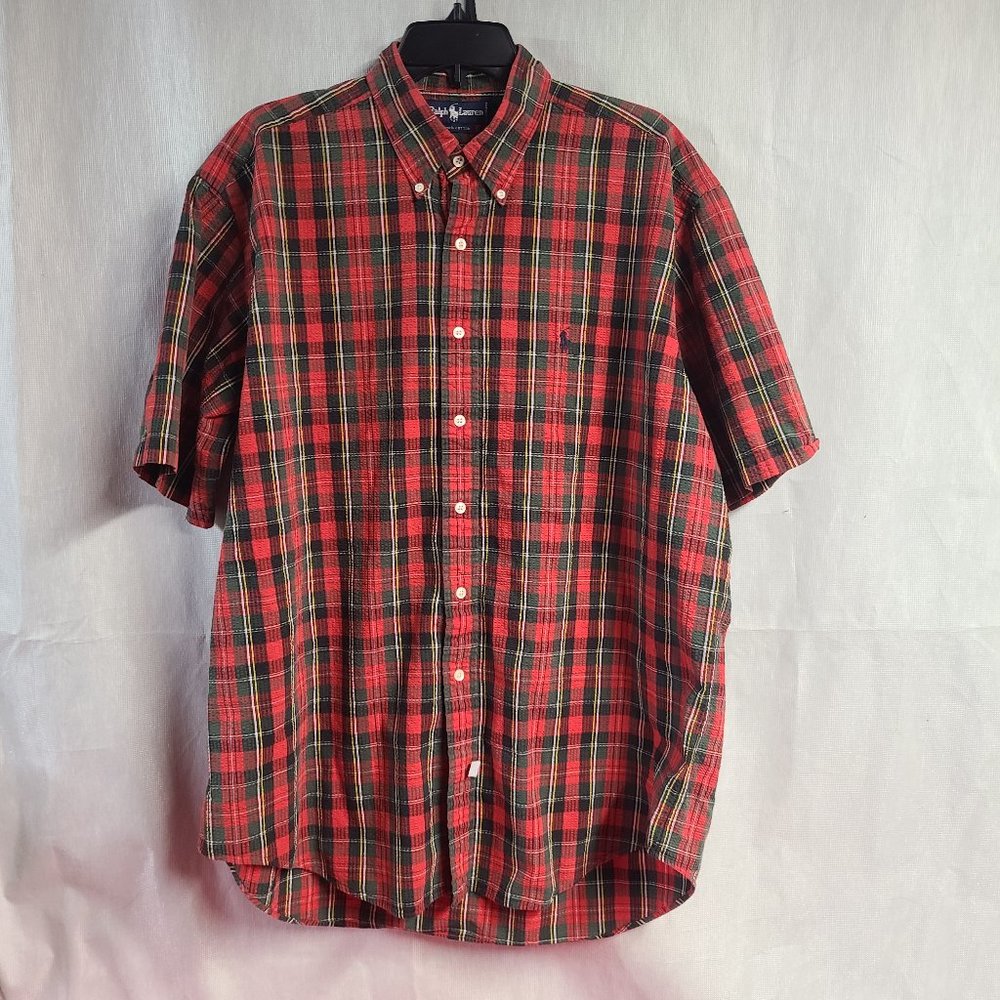 Xl button down shortsleeve shirt mens